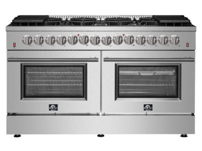 60" Forno 8.64 Cu. Ft. Galiano Dual Fuel Range in Stainless Steel - FFSGS6156-60