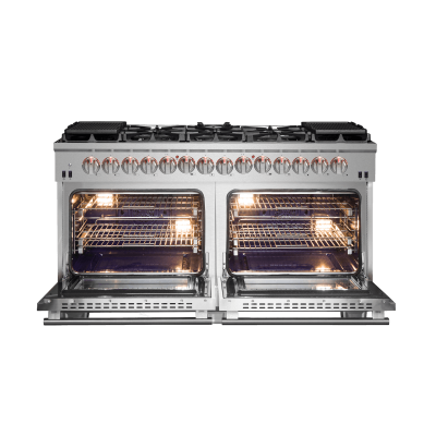 60" Forno 8.54 Cu. Ft. Capriasca Dual Fuel Range in Stainless Steel - FFSGS6187-60