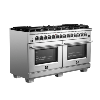 60" Forno 8.54 Cu. Ft. Capriasca Dual Fuel Range in Stainless Steel - FFSGS6187-60