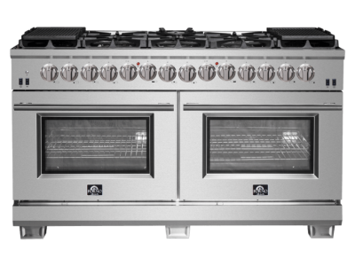 60" Forno 8.54 Cu. Ft. Capriasca Dual Fuel Range in Stainless Steel - FFSGS6187-60