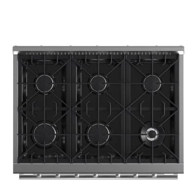 36" Forno 5.36 Cu. Ft. Galiano Convection Oven Gas Range in Stainless Steel - FFSGS6244-36