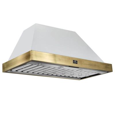 48" Forno Vittorio Wall Mount Range Hood in white - FRHWM5078-48WHT