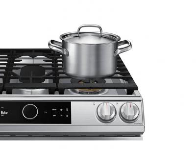 30" Samsung 6.0 Cu. Ft. Gas Range With True Convection And Air Fry In Stainless Steel - NX60T8711SS