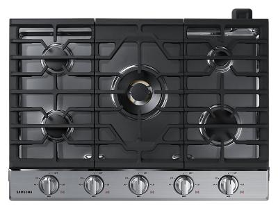 30" Samsung Gas Cooktop With 22K BTU Dual Power Burner - NA30N7755TS