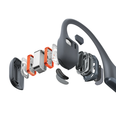 Shokz Bone Conduction Standard Open-Ear Bluetooth Headphone in Black - OpenRun Pro 2 (B)