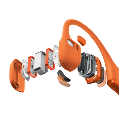 Shokz Bone Conduction Standard Open-Ear Bluetooth Headphone in Orange - OpenRun Pro 2 (O)