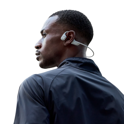 Shokz Bone Conduction Standard Open-Ear Bluetooth Headphone in Silver - OpenRun Pro 2 (S)