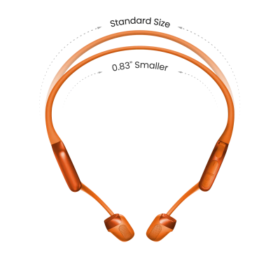 Shokz Bone Conduction Mini Open-Ear Bluetooth Headphone in Orange - OpenRun Pro 2 Mini (O)
