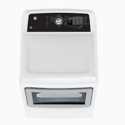 27" GE 7.4 Cu. Ft. Top Load Electric Dryer with SaniFresh Cycle White - GTD68EBMRWS