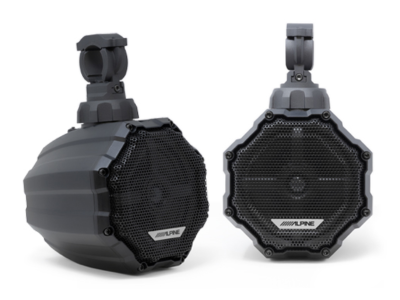 6.5" Alpine Universal Weather-Resistant Cage-Mounted RGB Speaker Pods for UTV and Powersports Applications - SPV65RGBCAN