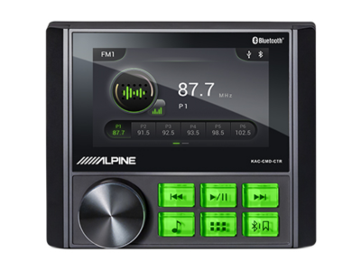 Alpine Weather-Resistant Digital Media Receiver w/4.3" Display for UTV and Powersports Applications - KACCMDCTR