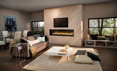 Napoleon Luxuria 74 See Through Direct Vent Gas Fireplace - LVX74N2X-1