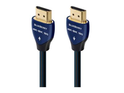Audioquest 5 Meter Blueberry 18 i-Pack 2.1 HDMI Cable - HDM18BLUE500IP
