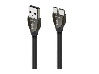 Audioquest 3 Meter Carbon USB-A 3.0 - Micro B 3.0 High-Definition Audio Cable - USBCAR303MI