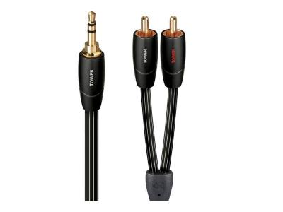 Audioquest 1 Meter Tower 3.5mm Mini - RCA Audio Interconnect Cable - TOWER01MR