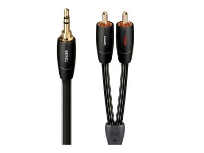 Audioquest 1 Meter Tower 3.5mm Mini - RCA i-Pack Audio Interconnect Cable - TOWER01MRI