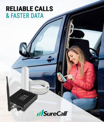 SureCall Cell Phone Signal Booster for Recreational Vehicles - SC-PolyM3-50-RV-CA