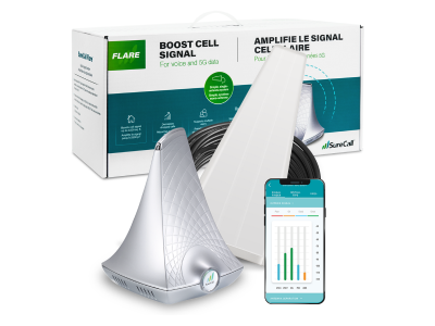 SureCall Flare Plus Cell Phone Signal Booster - SC-Flare3CA-Plus