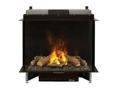 39" Dimplex e-Matrix 32" x 26" Three-Sided Bay Front Glass Electric Firebox – FEF3226L3
