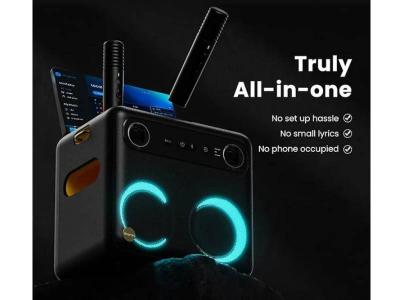 Ikarao Portable Touch Screen Speaker with  2 Wireless Microphones - Break X2