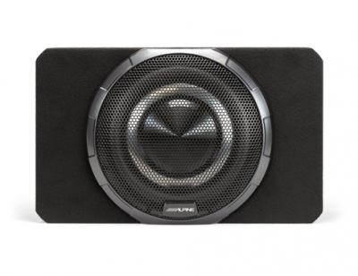 Alpine 10" BassRev Powered Shallow Subwoofer Enclosure with OPTIM Sync Technology - PWV-SB10
