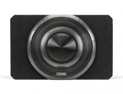 Alpine 12" BassRev Powered Shallow Subwoofer Enclosure with OPTIM Sync Technology - PWV-SB12