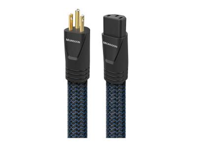 Audioquest 1 Meter Monsoon 3 Prong Wall Plug Power Cable - MONSOONUS0120A