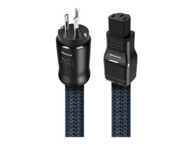 Audioquest 1 Meter Monsoon XTRM 3 Prong Wall Plug Power Cable - MONSOONUS01E