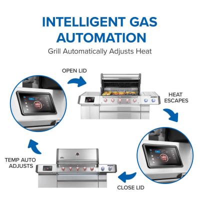 77" Napoleon Prestige PRO 665 Elite Natural Gas 5 Main Burners Grill - PRO665VXRSIBNSS