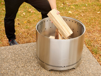 Napoleon Medium Timberwolf Stainless Steel Wood Fire Pit- NWFPMTI-SS