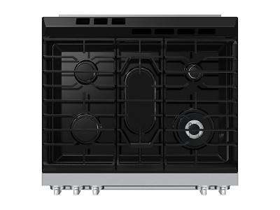 30" Samsung 6.0 Cu. Ft. Gas Slide-In True Convection Range - NSG80H60SWAA