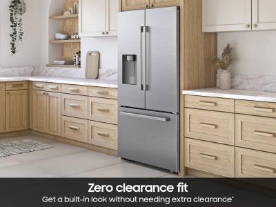 36" Samsung Bespoke AI 3-Door French Door Refrigerator - RF70H25HERAA