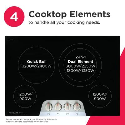 30" Frigidaire Gallery Electric Cooktop - GCCE3049BS
