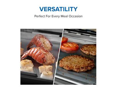 36" Napoleon Freestyle 4 Burner Griddle with Rust-Resistant Stainless Steel Cooktop in Matte Black - F36FTPMK