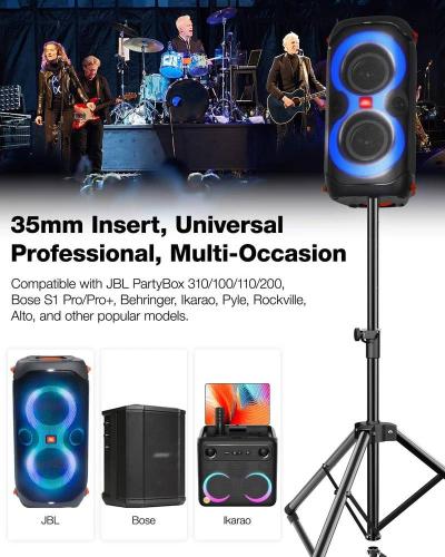Ikarao Adjustable Tripod Speaker Stand - SS01