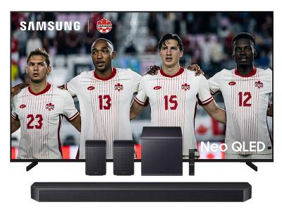 65" Samsung Neo QLED 4K Vision AI Smart TV + Q Series Soundbar - QN65QN80HAFXZC-HW-Q990F/ZC