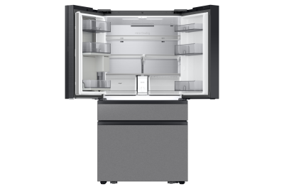 36" Samsung 29 Cu. Ft. Bespoke AI 4-Door French Door Refrigerator - RF90F29AECRAC