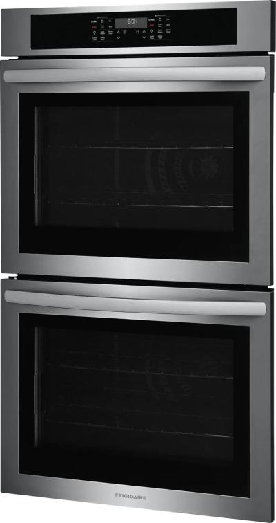 30" Frigidaire 10.6 Cu. Ft. Electric Double Wall Oven in Stainless Steel - FCWD3030AS