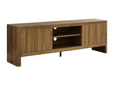 Monarch 72"L TV Stand in Dark Walnut with 2 Doors - i 2833