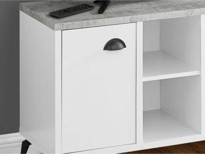 Monarch 48"L TV Stand in Grey Concrete / Medium Brown Reclaimed - i 2830