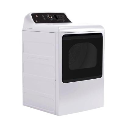 27" GE 7.4 Cu. Ft. Top Load Electric Dryer in White And Rosegold - GTD69EBPYWR