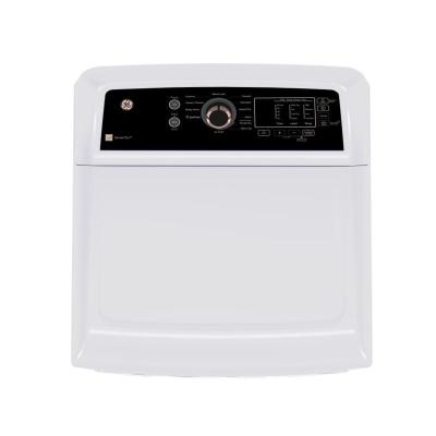 27" GE 7.4 Cu. Ft. Top Load Electric Dryer in White And Rosegold - GTD69EBPYWR
