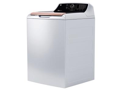 27" GE 5.3 Cu. Ft. Top Load Washer and 7.4 Cu. Ft. Top Load Electric Dryer - GTW690BMYWR-GTD69EBPYWR