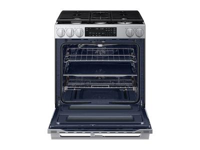 30" Samsung 6.0 Cu. Ft. Gas Slide-In Range with 90H Flex Duo True Convection with Air Fry Max Illuminated Precision Knobs - NSG90H60DRAA