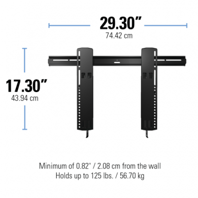 Sanus Super Slim Tilting Wall Mount For 40" – 85" Flat-Panel TVs - VLT16-B1