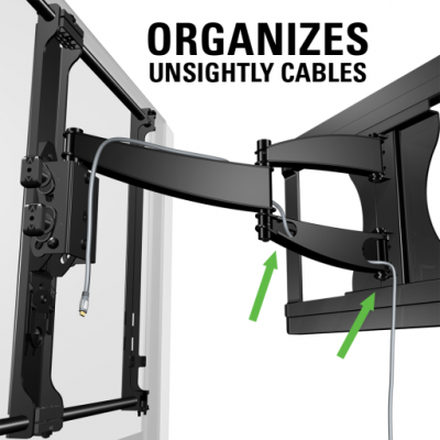 Sanus Full-Motion With  Mount For 37" - 55" Flat-Panel TVs - VMF620-B1