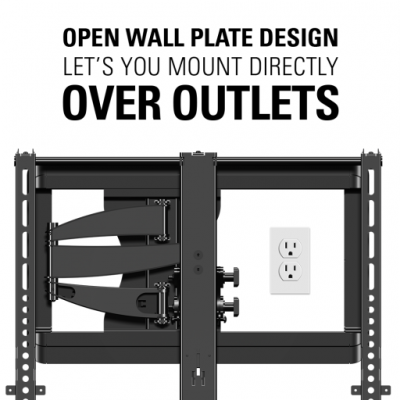 Sanus Full-Motion With  Mount For 37" - 55" Flat-Panel TVs - VMF620-B1