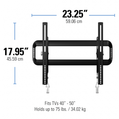 Sanus Premium Series Tilt Mount For 37" - 55" Flat-Panel TVs Up 75 lbs - VMT5-B3